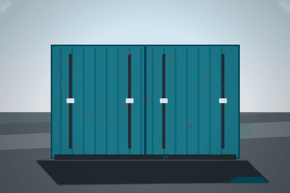 Puertas de contenedor 20 pies one-trip