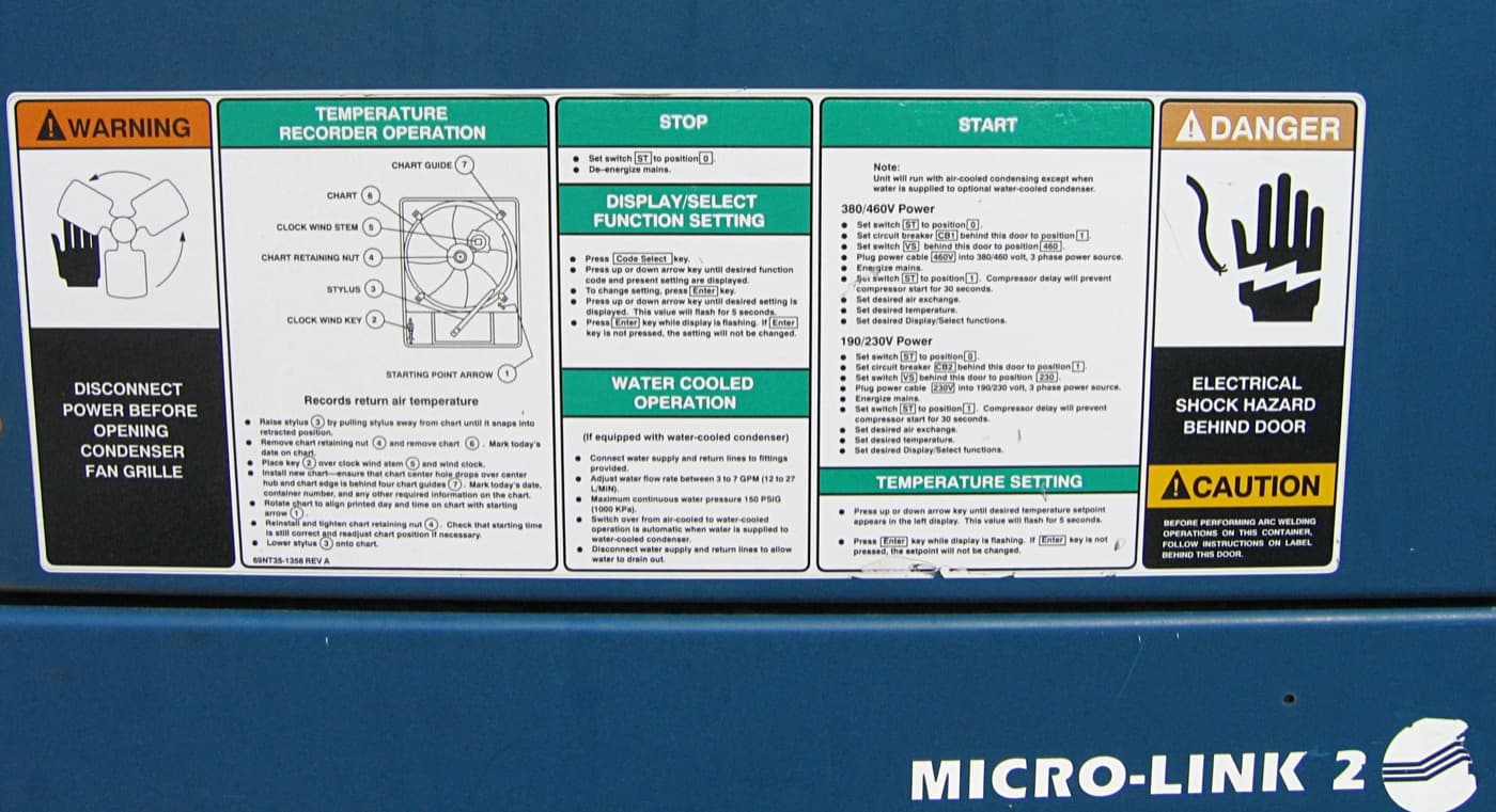 Exterior del refrigerado 40 High Cube en Tocumen
