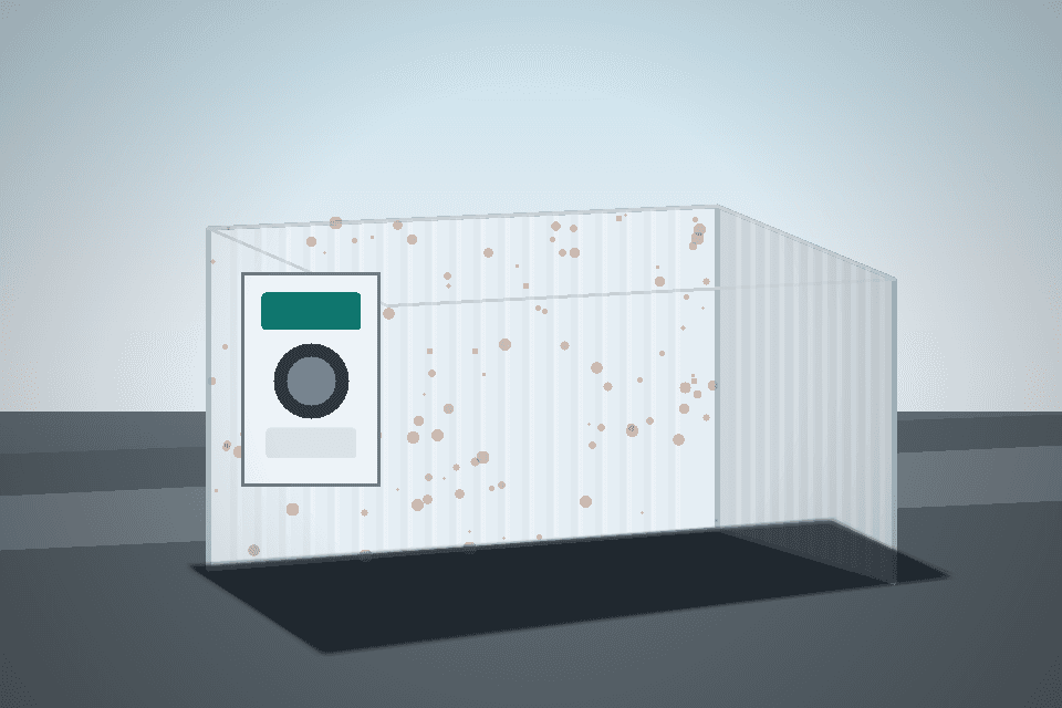 Exterior de refrigerado 40 pies para alquiler